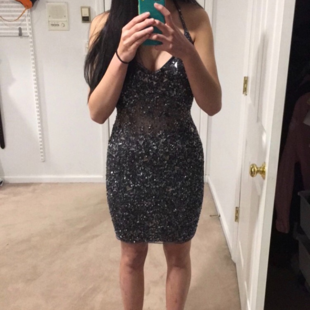 Primavera Couture sequined party dress